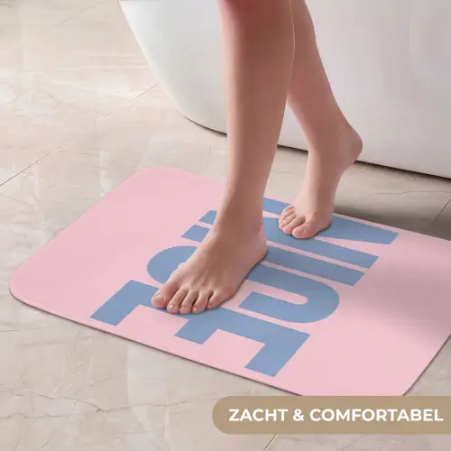 Nice - Paars - Roze Badmat klein -USP_ZachtNL
