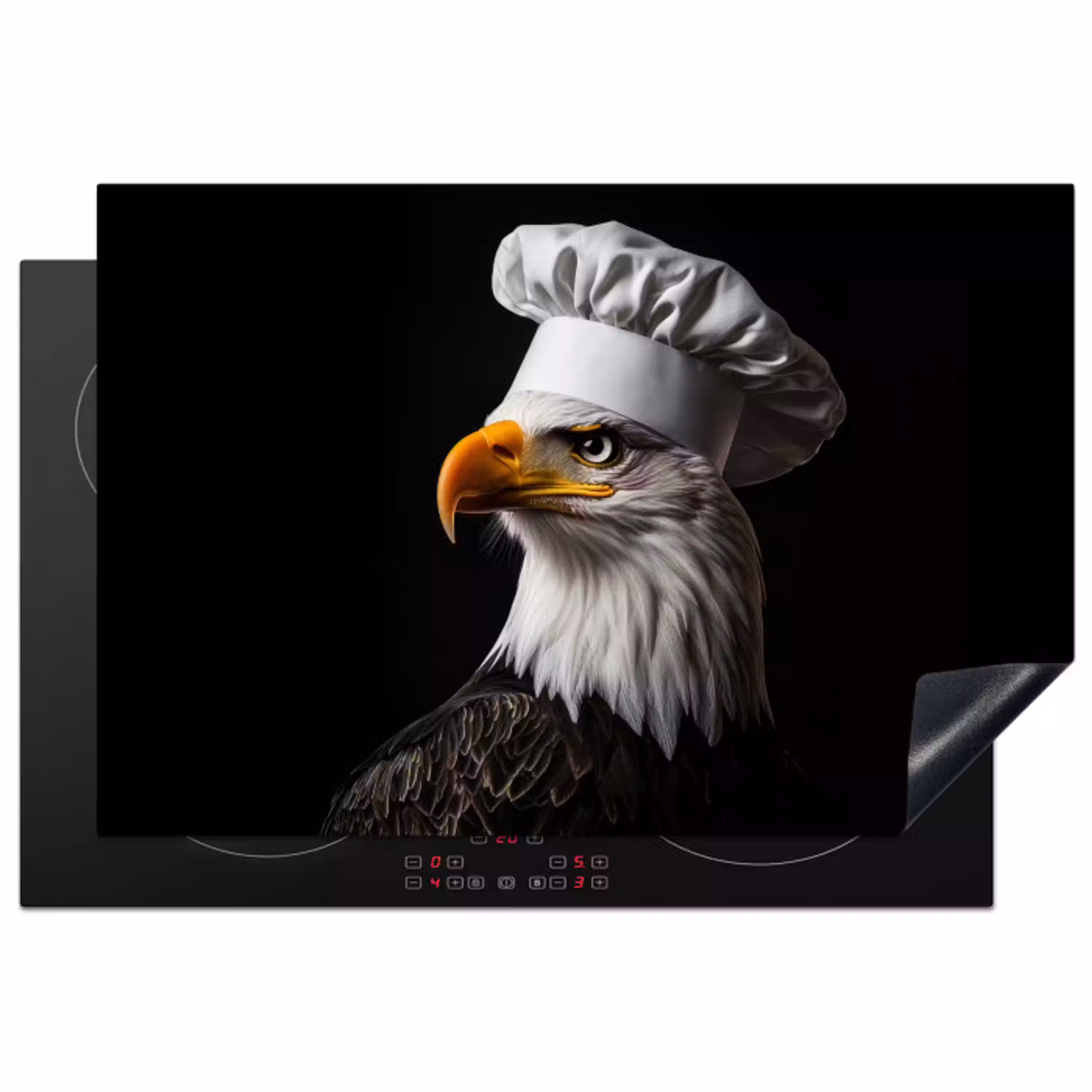 Arend -Amerika - Koksmuts - Vogel - Stoer Inductie beschermer vinyl 3mm klein -3d