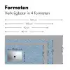 Golven - Ritmisch - Blauw Muismat XXL klein 681 -sfeer5