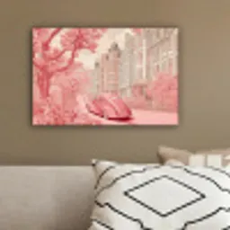 City - Car - Pink canvas 2cm klein -sfeer3