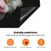 Bloemen - Roze - Zwart - Flora - Botanisch Inductie beschermer vinyl 3mm klein -zzzzzzz-td-onderkant