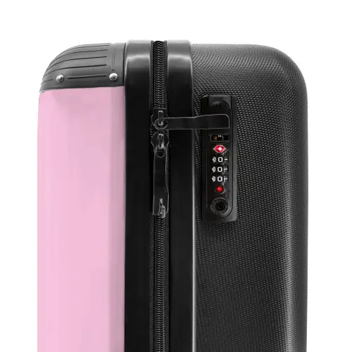 Summer memories - Schelpenkunst op roze NBS - Handbagage koffer - Kinderen Unisex middel -slot