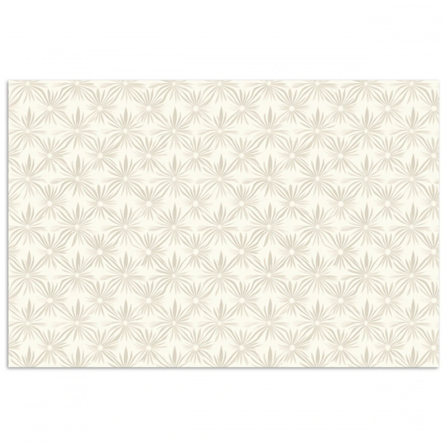 Patroon - Bloemen - Beige poster papier klein 62 -3d