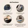 Blauw - Bloem - Glazen - Sierlijk Inductie beschermer vinyl 3mm middel -zzsfeer9_SP