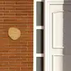 Mosterdgeel - Sierlijk Naambord Organisch middel -sfeer3