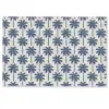 Symmetrisch - Palm - Blauw Deurmat klein 898 -zkaufland3d