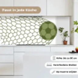 Voetbal - Goal - Sport - Groen keuken achterwand 2 middel -sfeer4_DE