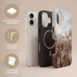 Bloemen - Botanisch - Schilderij - Pastel - Rustiek Toughcase MagSafe Apple iPhone 17 klein -USP_Lagen_NL
