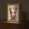 Vrouw - Kunst - Sieraden - Portret Light Box met kabel (Tafellamp) klein -z3d_website