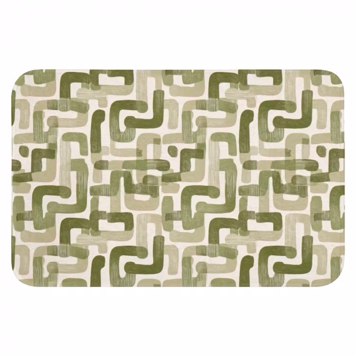 Badematte - Modern - Grafisch - Grün