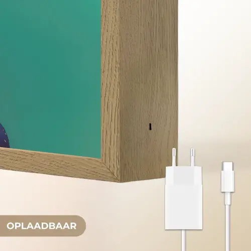 Vrouw - Hoodtooi - Tropisch - Fruit - Druiven Light Box met batterij (Wandlamp) middel -USP_websiteoplaadbaarNL