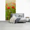Lente - Bloemen - Rood - Klaproos - Gras - Groen fotobehang vinyl groot -slaapkamer