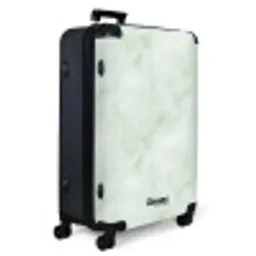 Groen - Marmer - Vloeiende aders NBS - Large koffer - Volwassenen Unisex groot -product1
