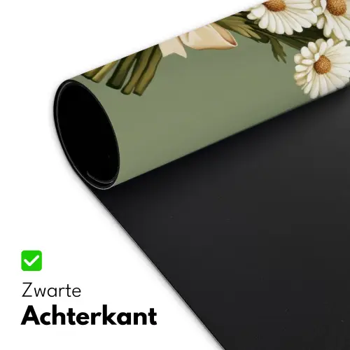 Lint - Boeket - Groen - Quote Muismat XXL klein -sfeer2