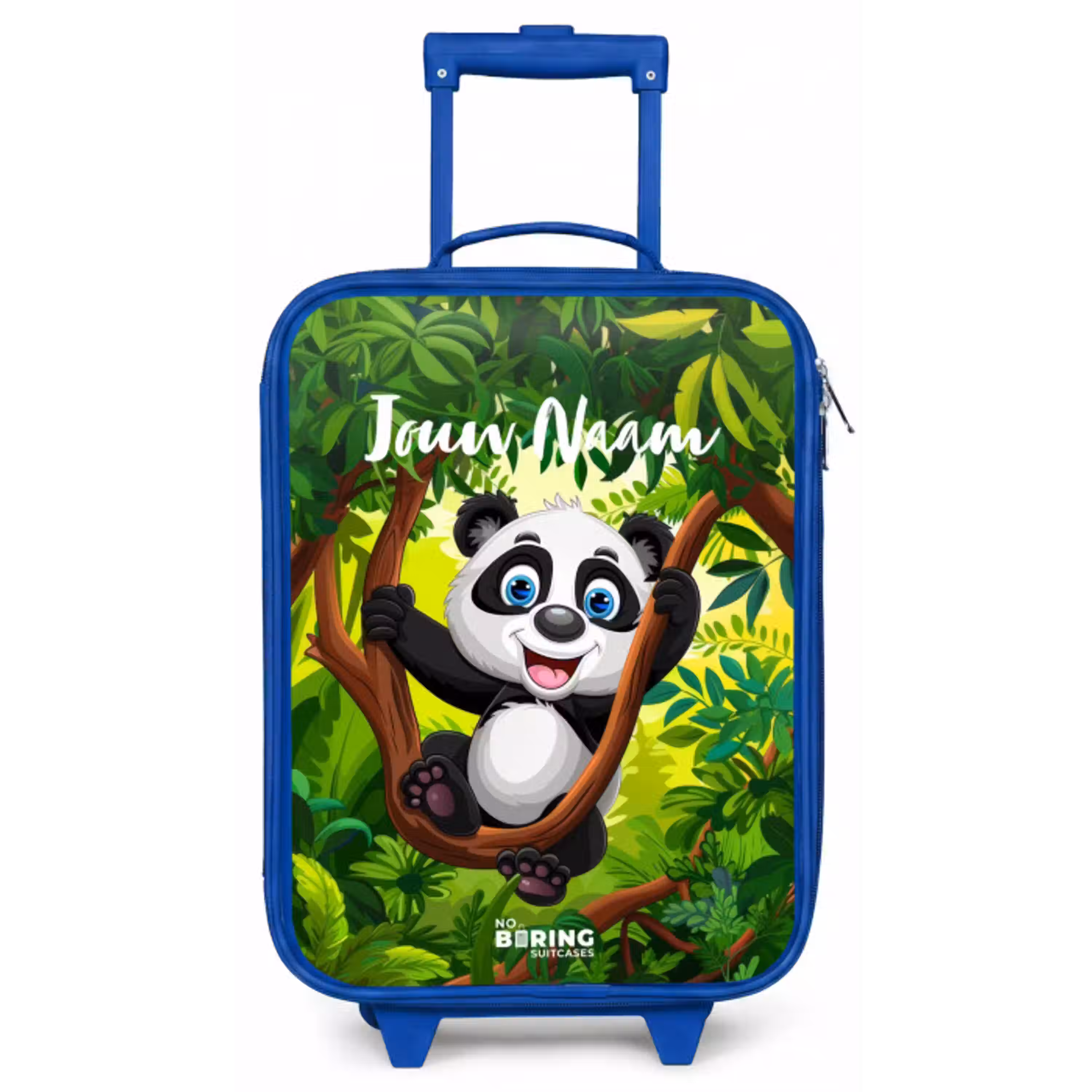 Pedro panda Kinderkoffer - Blauw klein -zz3dotto