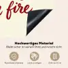 Don't lose your fire - Rood - Wit - Minimalistisch Inductie beschemer met haakjes klein -ky-onderkant-de
