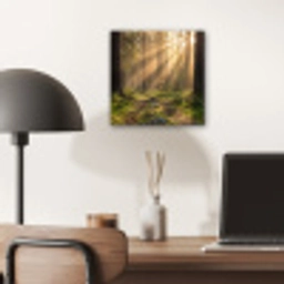 Bos - Zonlicht - Gras aluminium wit klein -sfeer5