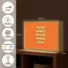 Slow down you're doing fine - Oranje - Simple Light Box met batterij (Wandlamp) middel -USP_websiteoverzichtNL
