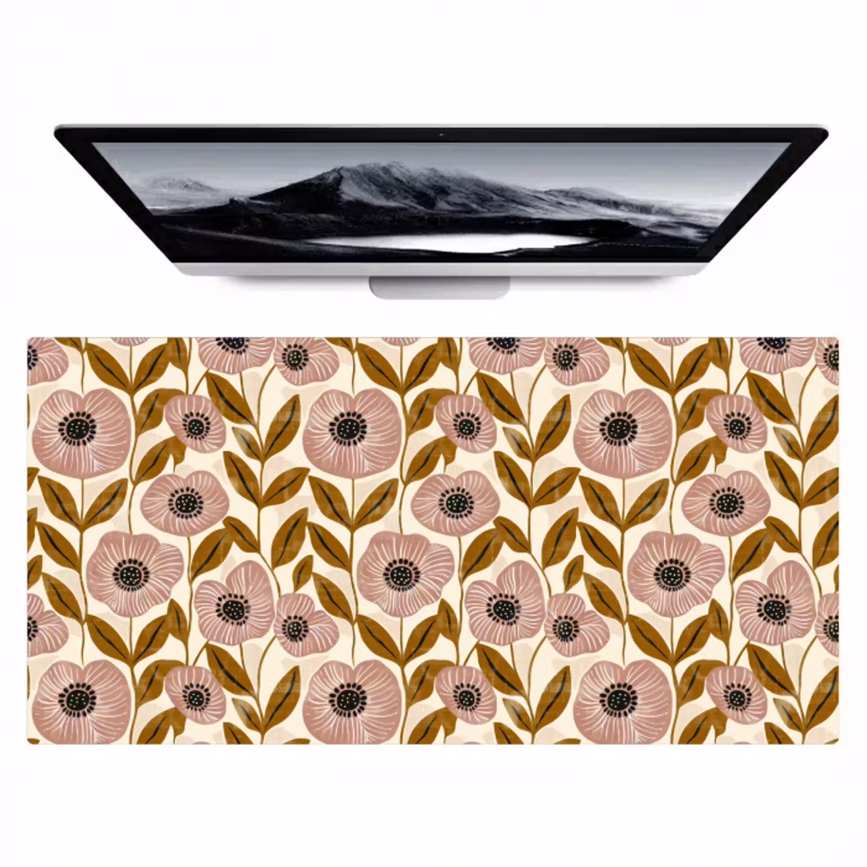 Dustyroze - Bloemen - Grafisch - Patroon Muismat XXL klein 681 -zzz3d