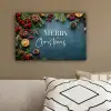 Merry Christmas - Blauw - Kerst - Winter canvas 2cm klein -sfeer3