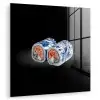 Sushi - Delfts blauw - Rijst - Vis - Elegant plexiglas 5mm klein -zzzproduct_nieuw