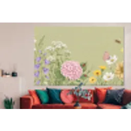 Botanisch - Bloemen - Kleurrijk forex 5mm xxl -woonkamer