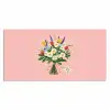 Bloemen - Lint - Kaartje Muismat XXL klein -3d_leeg