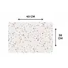 Terrazzo -  Patroon  -  Créme Placemat vinyl groot 368 -specs