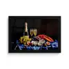 Champagne - Luxe - Oesters fotolijst zwart zonder passe partout klein -3d