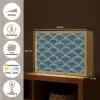 Patroon - Ginkgoblad - Blauw Light Box met batterij (Wandlamp) middel 907 -USP_websiteoverzichtNL