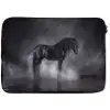 Paard - Magisch - Zwart laptophoes neopreen klein -zkaufland3dotto