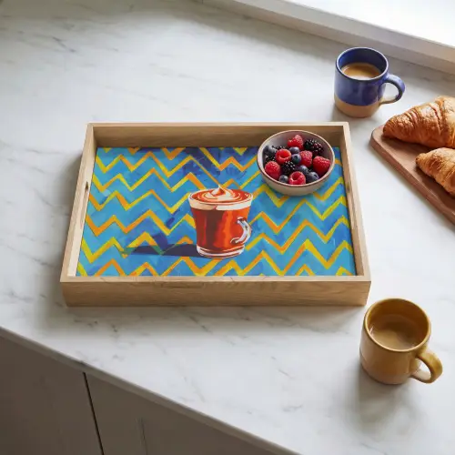 Mok - Koffie - Zigzag - Slagroom Dienblad Rechthoek middel -sfeer2