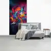 Abstract - Explosie - Neonkleuren fotobehang vinyl groot -slaapkamer
