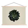 Rozet - Cirkelvormig - Donkergroen textielposter latten blank klein -3d