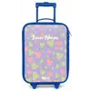 Lovely lila Kinderkoffer - Blauw klein -zz3dotto