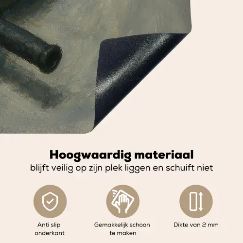 Haakse slijper - Schilderij - Gereedschap Inductie beschemer met haakjes klein -ky-onderkant-nl