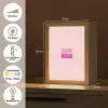 Bisou - Roze - Minimalistisch Light Box met kabel (Tafellamp) klein -USP_DE