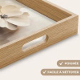 Bloem - Beige - Verf - Schaduw Dienblad Rechthoek middel -USP_HandgreepFR