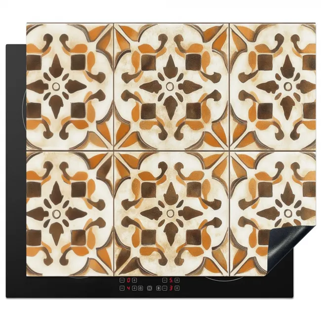 Vintage - Spaans - Decoratie - Keramiek Inductie beschermer vinyl 3mm middel -3d