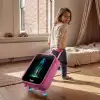 Lancerende raket in neonstijl Kinderkoffer - Roze klein -sfeer1