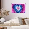 Hartvormig - Tie dye - Paars Wandkleed katoen klein -sfeer1