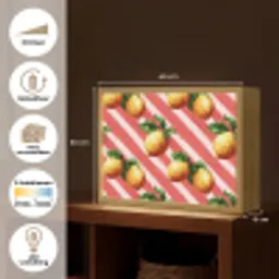 Citroen - Geïllustreerd - Oranje Light Box met batterij (Wandlamp) middel 907 -USP_websiteoverzichtNL