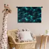 Turquoise - Bliksem  - Wolken Wandkleed katoen klein 269 -wsfeer5_kind