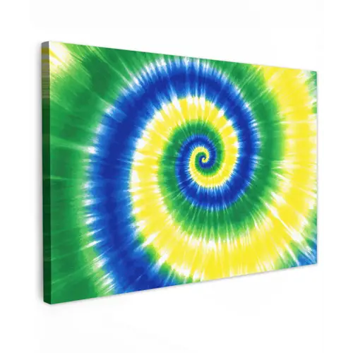 Spiraal - Groen - Draaiend canvas 2cm klein -z3d