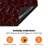 Mozaïek - Tegel - Bordeauxrood Inductie beschermer vinyl 3mm klein 276 -zzzzzzz-td-onderkant