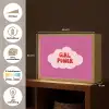 Girl power - Wolk - Roze Light Box met batterij (Wandlamp) middel -USP_websiteoverzichtNL