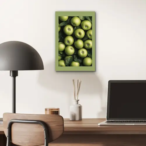 Appels - Groen - bladeren aluminium wit klein -sfeer5