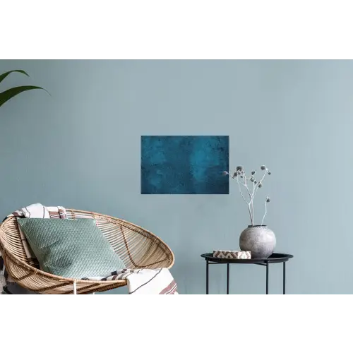 Natuursteen - Beton - Steen - Blauw Muursticker klein -plant