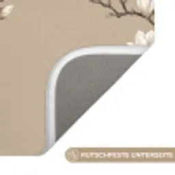 Oosters - Vogels - Beige Badmat klein -USP_AntislipDE