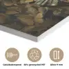 Vrouw - Bladeren - Goud - Vlinders PET vilt klein -closeup_NL